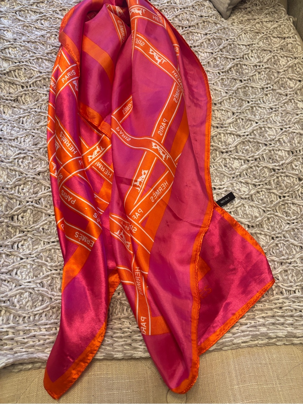 Hermes Silk Scarf